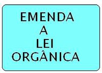 Emenda nº. 01/2012 - A Lei Orgânica do Município